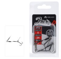 2x Mikado STINGER JAWS STAHL 24kg Drillingshaken Gr.4...