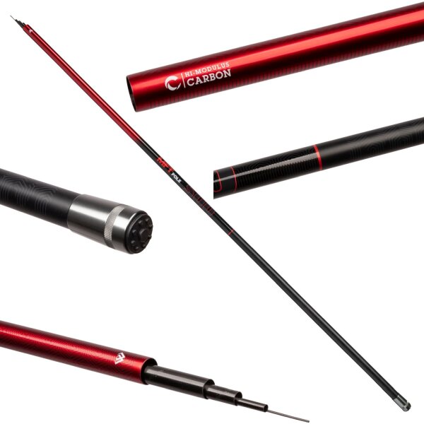 MFT 500 HI-Modulus Carbon Pole Stipprute Speedrute 5m / 203g / 5-teilig