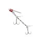 1x Mikado STINGER JAWS DOUBLE EVO 25 kg Doppeldrilling #1/0 + Gewichte 5/10/15 g