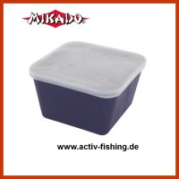 "MIKADO" Madendose 17,5x17,5x10cm / ca. 1,5 Liter mit gelochtem Deckel Madenbox Köderbox Wurmdose Köderdose 