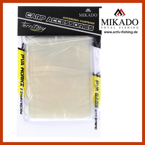MIKADO 10 PVA Beutel, Bags perforiert mit Verschluss 70x100mm
