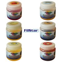 120g "FILSTAR CARP" zäher, stark haftender Boilie Dip Flavour Liquid Aroma Scopex / gelb