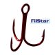 ROTE HI-VANADIUM Stahl Meeres Drillinge &quot;FILSTAR PT-8501R-1X&quot; 1 / 6 St&uuml;ck
