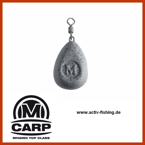 "MIVARDI" Flat Pear Lead Stealth Blei Karpfenblei Grundblei 3,50oz / 99g