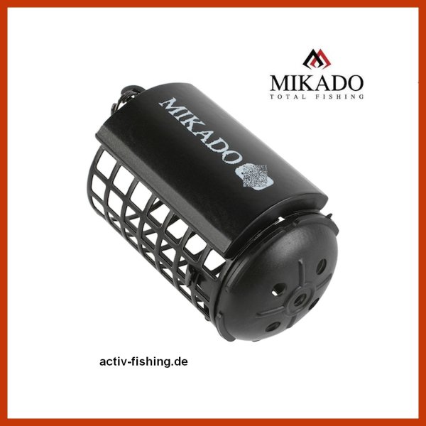 "MIKADO" Futterkorb schwarz Ø32 x 44mm 30g bis 80g Feeder With Bottom