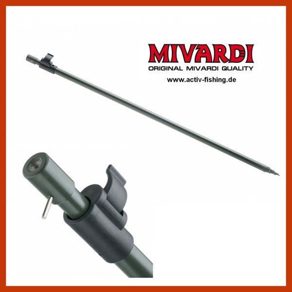 MIVARDI BANKSTICK PROFI GREEN aluminium Erdspeer Erdspieß 90-165cm teleskopierbar