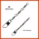 10 "MIKADO TC04" dreifach antidrall Wirbel mit Karabiner Gr.10-14