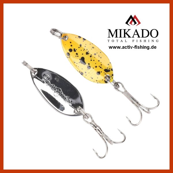 1x MIKADO Trout Ice Spoon Forellen mini Blinker Schlepplöffel 2,2cm/1,4g/Code04