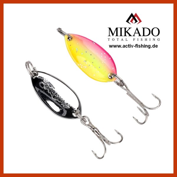 1x MIKADO Trout Ice Spoon Forellen Blinker Schlepplöffel 2,4cm Farbe 09 1,5g 