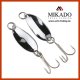 1x MIKADO Trout Ice Spoon Forellen mini Blinker 2,2cm/1,4g/ Silber/Silber
