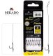 8x MIKADO METHOD FEEDER Haken Rig mit Spike/Nadel Feederhaken geflochtener Schnur 4 / Ø0,16mm / 10cm