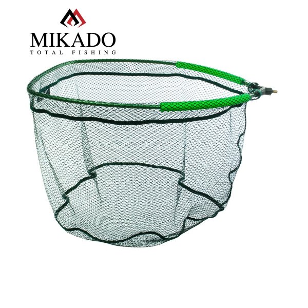 MIKADO großer Aluminium Kescherkopf Kescher 50x60cm mit EVA-Schwimmhilfe