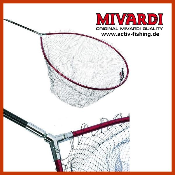 TEAM MIRVARDI LN leichter Aluminium Kescherkopf mit Nylon-Netz 45x55x25cm
