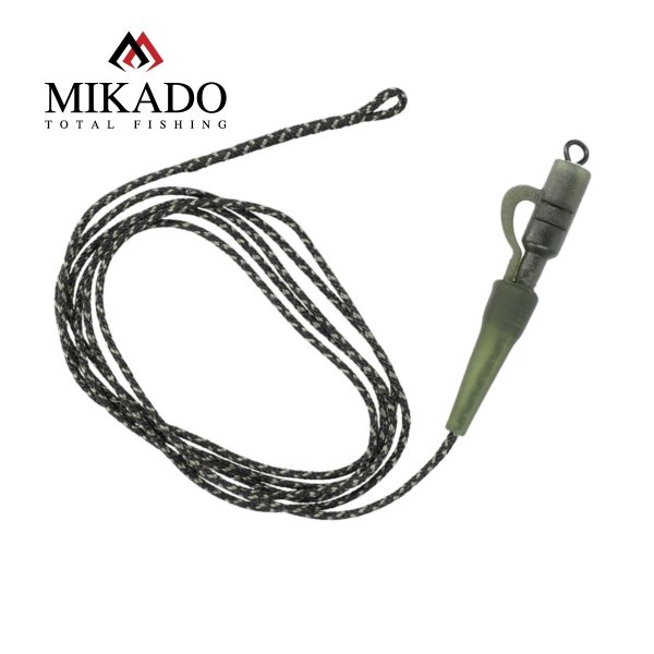 2x MIKADO LEADCORE SAFETY CLIP System mit Wirbel, Antitangle Sleeve